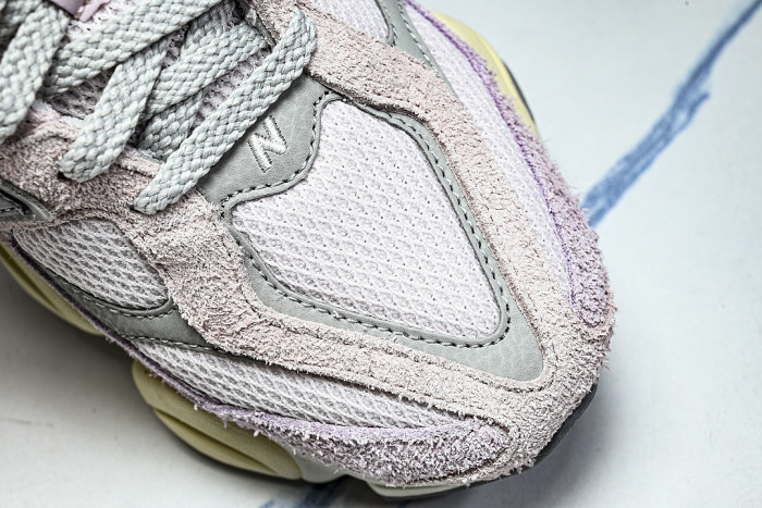 U906OHSP NEW BALANCE 9060 RETRO CASUAL SPORTS RUNNING SHOES VIOLET/BEIGE/GREY