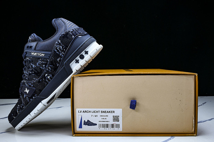 RUBBER-SOLED SPORTS CASUAL SHOES NAVY BLUE/NAVY BLUE