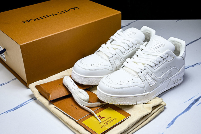 RUBBER-SOLED SPORTS CASUAL SHOES WHITE/WHITE/WHITE