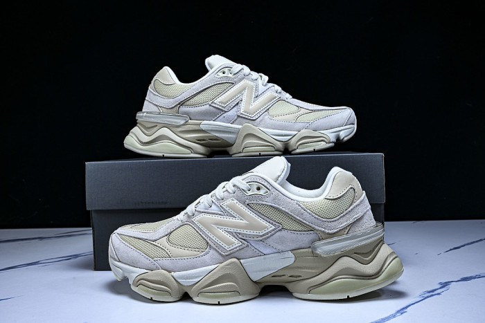 U9060SS NEW BALANCE 9060 RETRO CASUAL SPORTS RUNNING SHOES LIGHT WHEAT/WHEAT