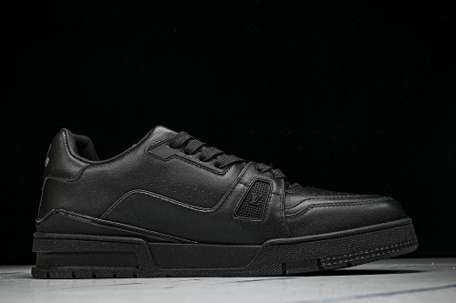 RUBBER-SOLED SPORTS CASUAL SHOES BLACK/BLACK/BLACK