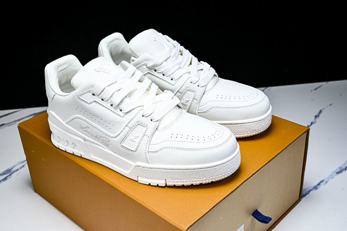 RUBBER-SOLED SPORTS CASUAL SHOES WHITE/WHITE/WHITE