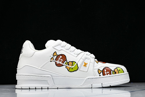 MEN'S AND WOMEN'S SPORTS AND CASUAL SHOES WHITE/PURE WHITE