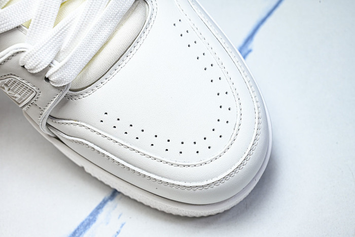 RUBBER-SOLED SPORTS CASUAL SHOES WHITE/WHITE/WHITE