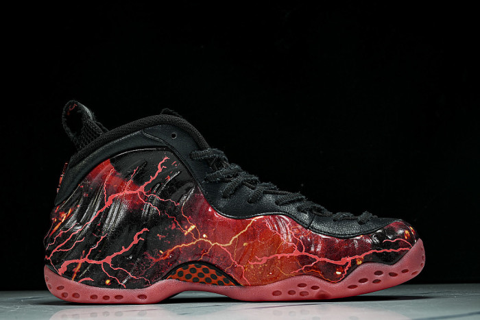 IR7336-001 AIR FOAMPOSITE ONE BLACK/BRIGHT CRIMSON/OFF NOIR