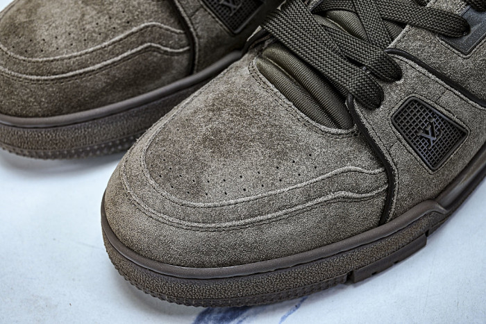 FASHIONABLE COWHIDE SPORTS SHOES BROWN/BROWN/BROWN
