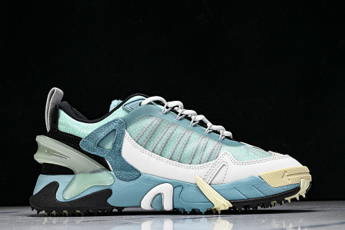 VIRGIL ABLOH MEN'S AND WOMEN'S CASUAL THREE ARROW SHAPED SPORTS SHOES SKY BLUE/WHITE
