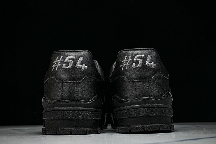 RUBBER-SOLED SPORTS CASUAL SHOES BLACK/BLACK/BLACK