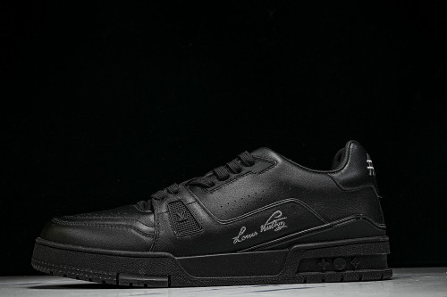 RUBBER-SOLED SPORTS CASUAL SHOES BLACK/BLACK/BLACK