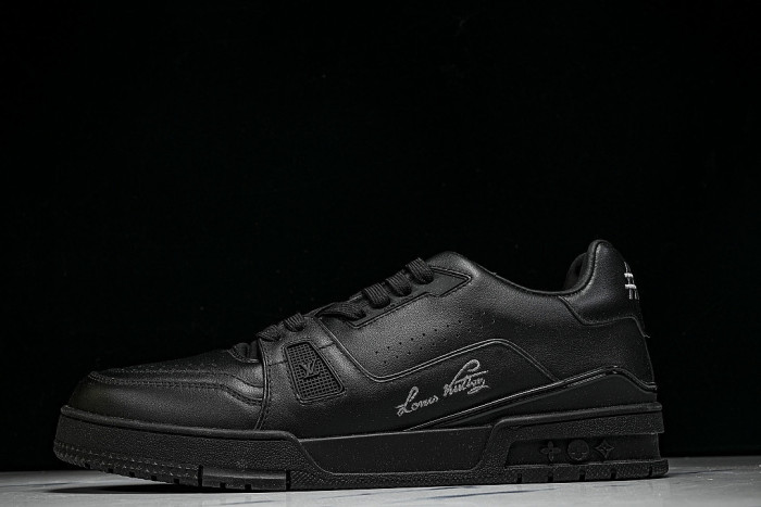 RUBBER-SOLED SPORTS CASUAL SHOES BLACK/BLACK/BLACK