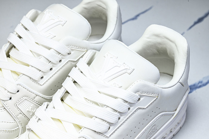 RUBBER-SOLED SPORTS CASUAL SHOES WHITE/WHITE/WHITE