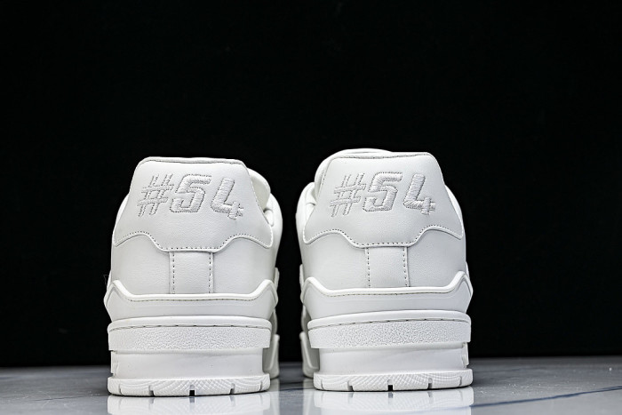 RUBBER-SOLED SPORTS CASUAL SHOES WHITE/WHITE/WHITE