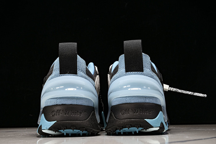 VIRGIL ABLOH TRENDY DAD SHOES FOR MEN AND WOMEN THREE ARCHED CASUAL SHOES SKY BLUE/BLACK