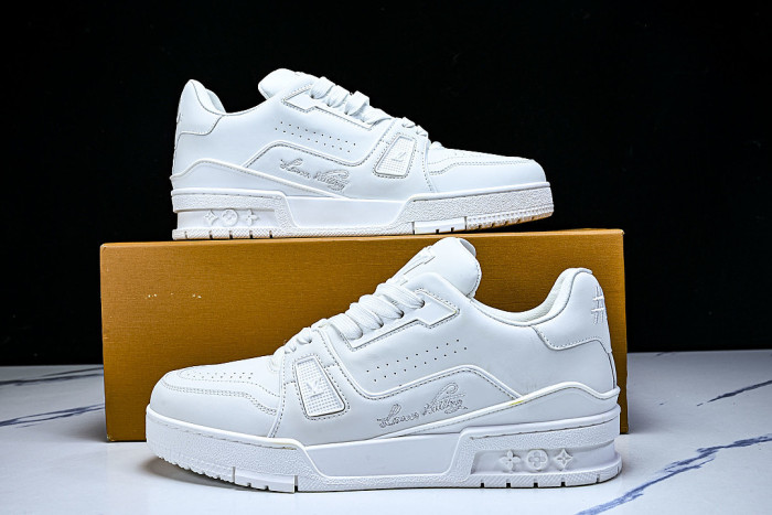 RUBBER-SOLED SPORTS CASUAL SHOES WHITE/WHITE/WHITE