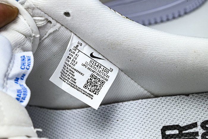 II1549-100 AIR FORCE 1 LOW WHITE/WHITE