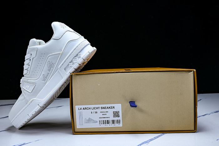 RUBBER-SOLED SPORTS CASUAL SHOES WHITE/WHITE/WHITE