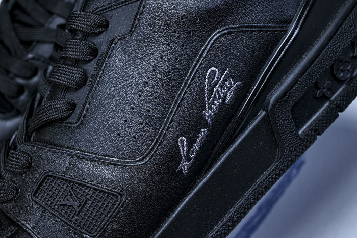 RUBBER-SOLED SPORTS CASUAL SHOES BLACK/BLACK/BLACK