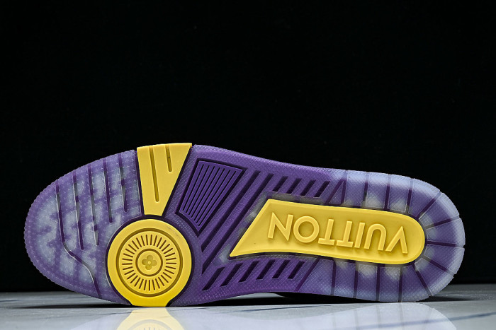 RUBBER-SOLED SPORTS CASUAL SHOES BLACK/PURPLE/BLACK