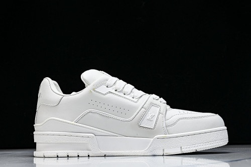 RUBBER-SOLED SPORTS CASUAL SHOES WHITE/WHITE/WHITE