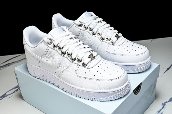 CZ8065-100 AIR FORCE 1 07 LOW CASUAL SNEAKERS WHITE/PURE WHITE
