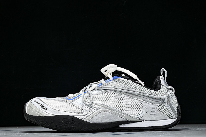 WSTGL-9114 BALENCIAGA RADAR SLIP ON LACE UP CASUAL LIFE SHOES LIGHT GRAY/GREY