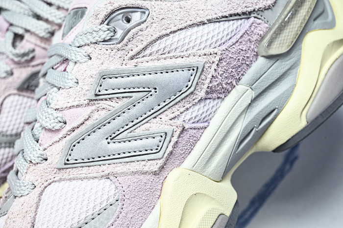 U906OHSP NEW BALANCE 9060 RETRO CASUAL SPORTS RUNNING SHOES VIOLET/BEIGE/GREY