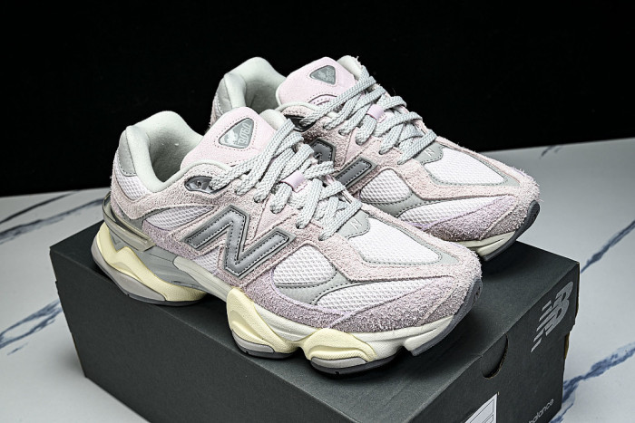 U906OHSP NEW BALANCE 9060 RETRO CASUAL SPORTS RUNNING SHOES VIOLET/BEIGE/GREY
