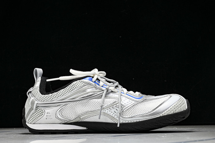 WSTGL-9114 BALENCIAGA RADAR SLIP ON LACE UP CASUAL LIFE SHOES LIGHT GRAY/GREY