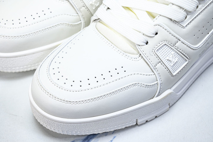 RUBBER-SOLED SPORTS CASUAL SHOES WHITE/WHITE/WHITE