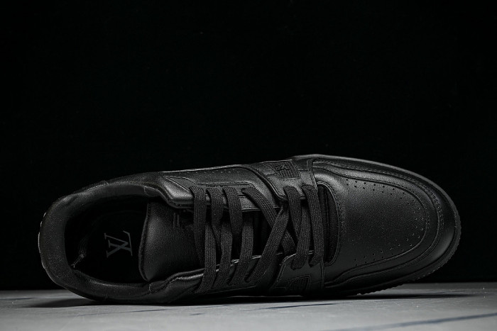 RUBBER-SOLED SPORTS CASUAL SHOES BLACK/BLACK/BLACK