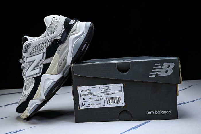 U9060JBB NEW BALANCE 9060 RETRO CASUAL SPORTS RUNNING SHOES GREY/BLACK