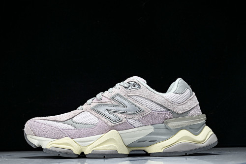 U906OHSP NEW BALANCE 9060 RETRO CASUAL SPORTS RUNNING SHOES VIOLET/BEIGE/GREY