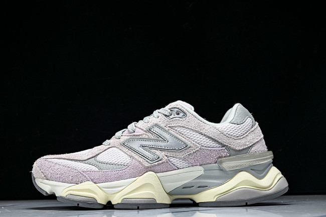 U906OHSP NEW BALANCE 9060 RETRO CASUAL SPORTS RUNNING SHOES VIOLET/BEIGE/GREY