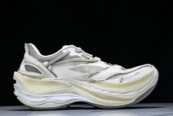 WMRTN-9191 BALENCIAGA JET THICK SOLED LOW TOP DAD SHOES BEIGE/LIGHT GRAY