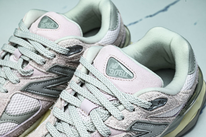 U906OHSP NEW BALANCE 9060 RETRO CASUAL SPORTS RUNNING SHOES VIOLET/BEIGE/GREY