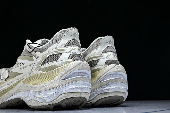 WMRTN-9191 BALENCIAGA JET THICK SOLED LOW TOP DAD SHOES BEIGE/LIGHT GRAY