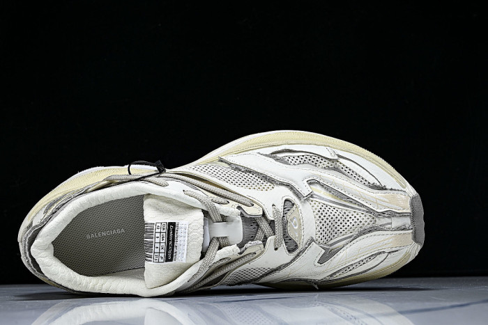 WMRTN-9191 BALENCIAGA JET THICK SOLED LOW TOP DAD SHOES BEIGE/LIGHT GRAY