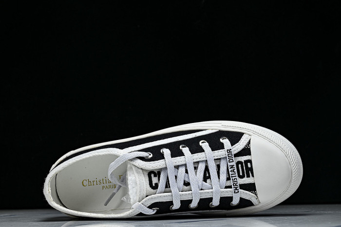 WALK'N LOW CASUAL SHOES FOR WOMEN'S DAILY SPORTS WEAR BLACK/WHITE