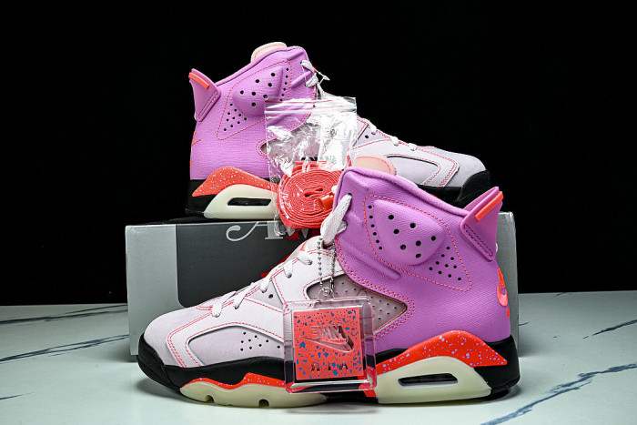 IQ5706-600 JORDAN 6 RETRO PLAYFUL PINK/INFRARED 23/SHY PINK/ARCTIC PINK