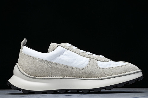 MEN'S SPORTY LACE UP COLOR BLOCKING CASUAL AND FASHIONABLE SINGLE SHOES LIGHT GRAY/GREY