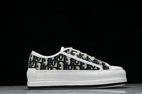 WALK'N LOW CASUAL SHOES FOR WOMEN'S DAILY SPORTS WEAR BLACK/WHITE