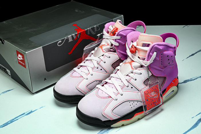 IQ5706-600 JORDAN 6 RETRO PLAYFUL PINK/INFRARED 23/SHY PINK/ARCTIC PINK