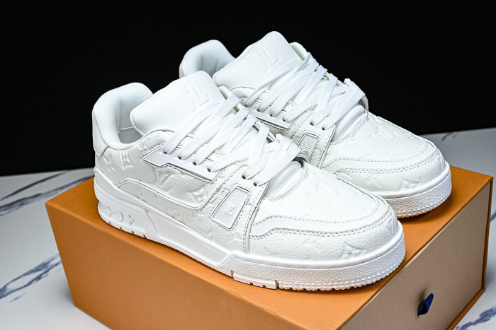 TRAINER SNEAKER LOW RETRO CASUAL SPORTS SNEAKERS WHITE/WHITE/WHITE