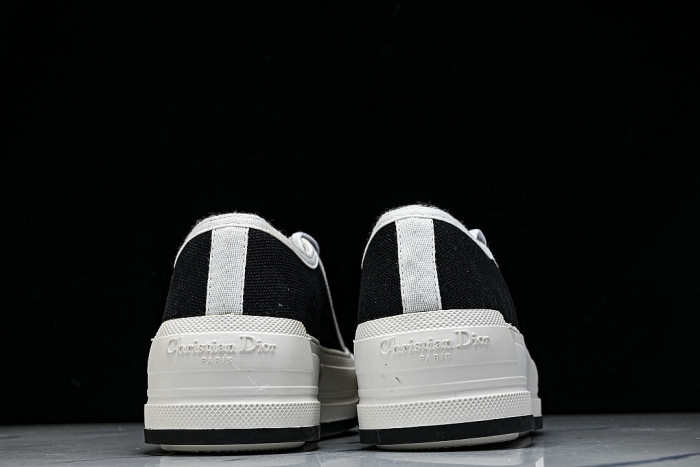 WALK'N LOW CASUAL SHOES FOR WOMEN'S DAILY SPORTS WEAR BLACK/WHITE