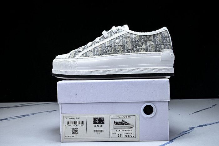 WALK'N LOW CASUAL SHOES FOR WOMEN'S DAILY SPORTS WEAR LIGHT GRAY/WHITE