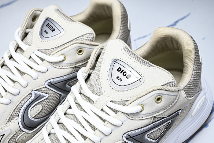 LOW-TOP THICK-SOLED SPORTS CASUAL SHOES BEIGE/BEIGE/BEIGE