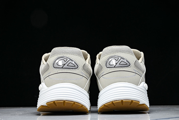 LOW-TOP THICK-SOLED SPORTS CASUAL SHOES BEIGE/BEIGE/BEIGE