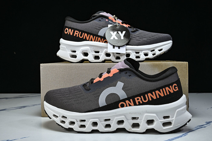 ON RUNNING CLOUDMONSTER 3 TRENDY SPORTS RUNNING SHOES GREY/ORANGE/BLACK