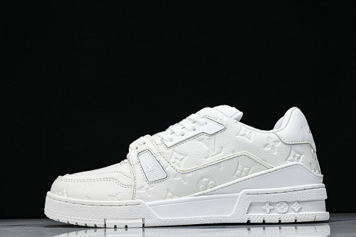TRAINER SNEAKER LOW RETRO CASUAL SPORTS SNEAKERS WHITE/WHITE/WHITE