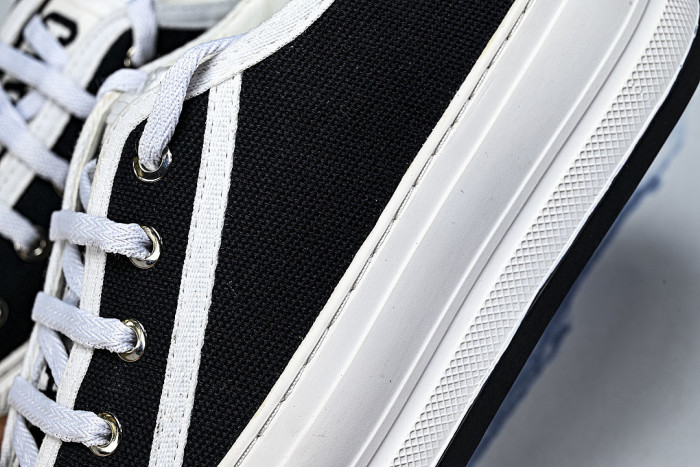 WALK'N LOW CASUAL SHOES FOR WOMEN'S DAILY SPORTS WEAR BLACK/WHITE